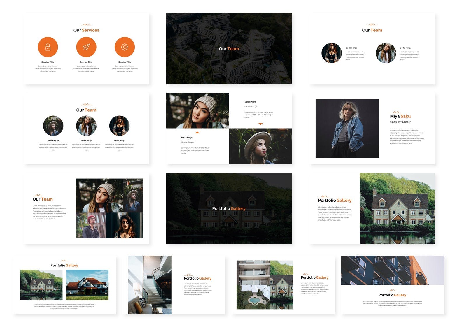 现代房地产谷歌幻灯片PPT模板下载