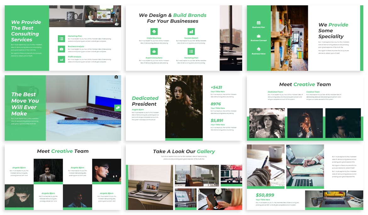 时尚商业PPT模板下载（PPTX）