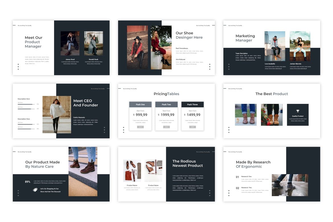 时尚高端简约清新优雅大数据powerpoint幻灯片演示模板（pptx）