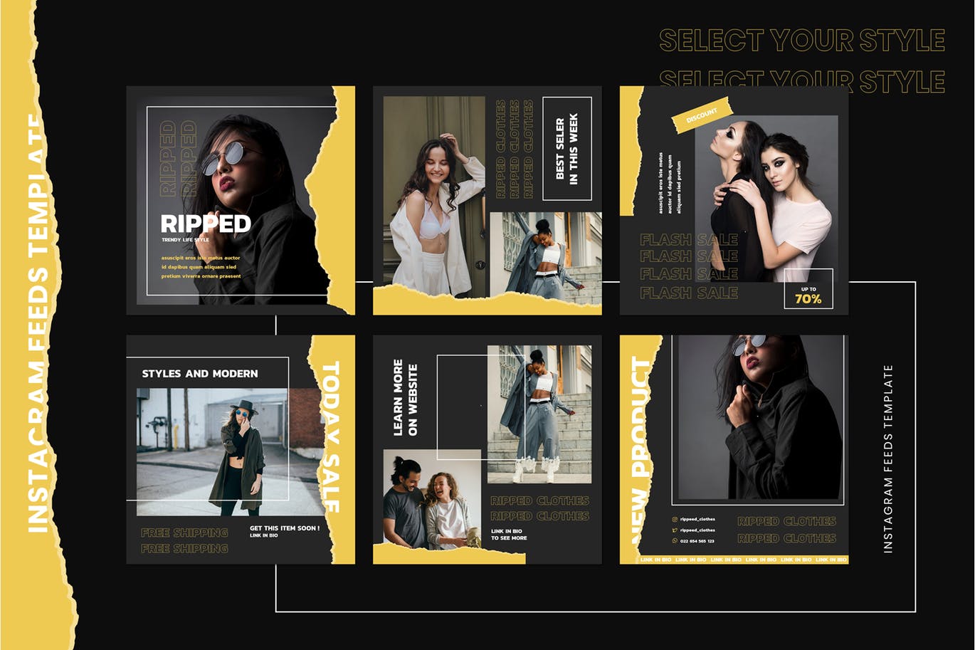 时尚的深色手机PPT模板下载（PPTX）