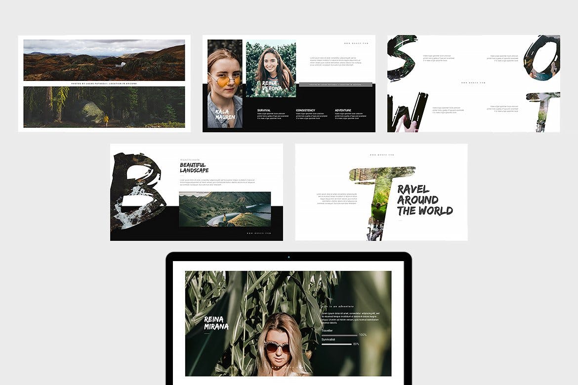 时尚高端优雅的高品质SWOT分析powerpoint幻灯片演示模板（pptx）