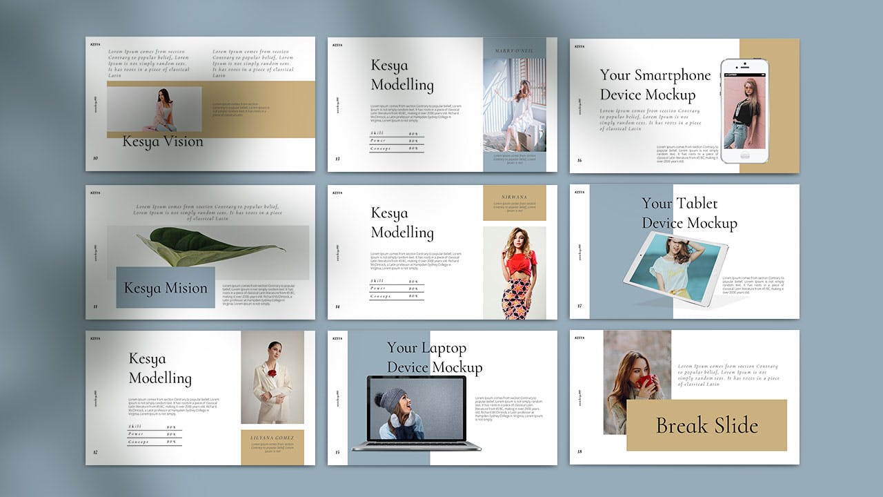 时尚优雅多用途的简约大数据powerpoint幻灯片演示模板（pptx）