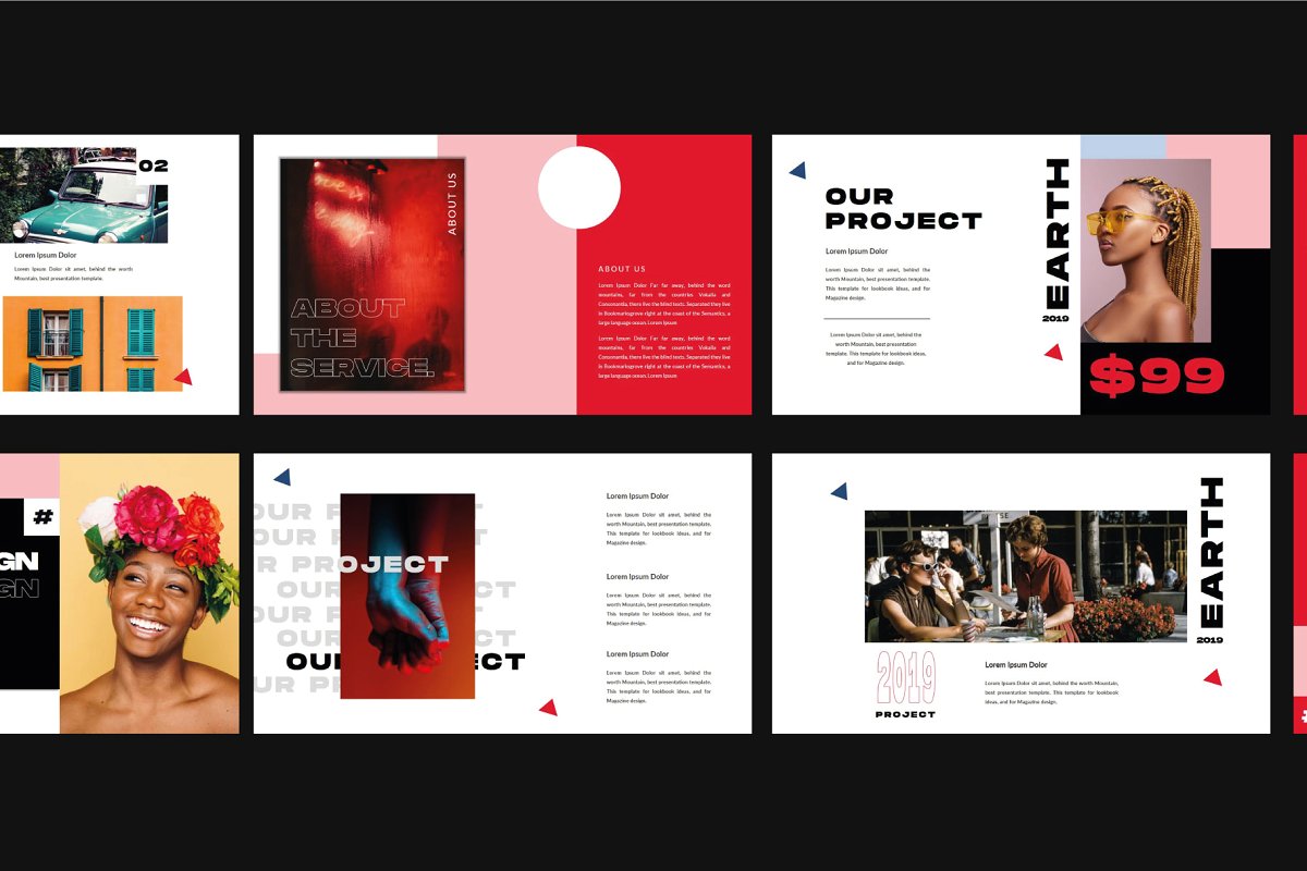 极简/专业/超现代和独特的Keynotey演示文稿模板