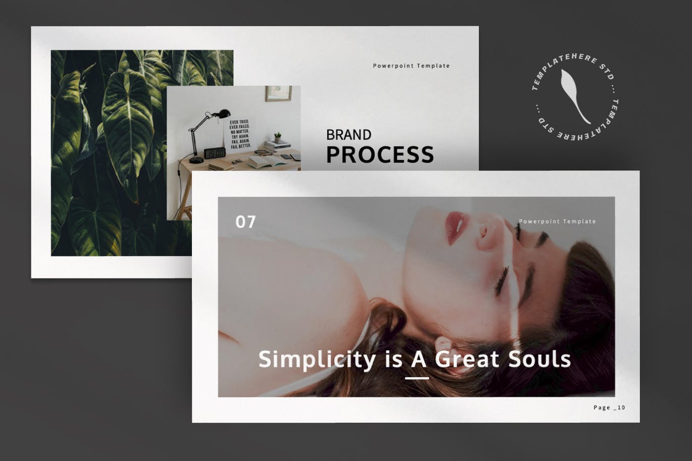 优雅时尚高端清新简约多用途的高品质powerpoint幻灯片演示模板（pptx）