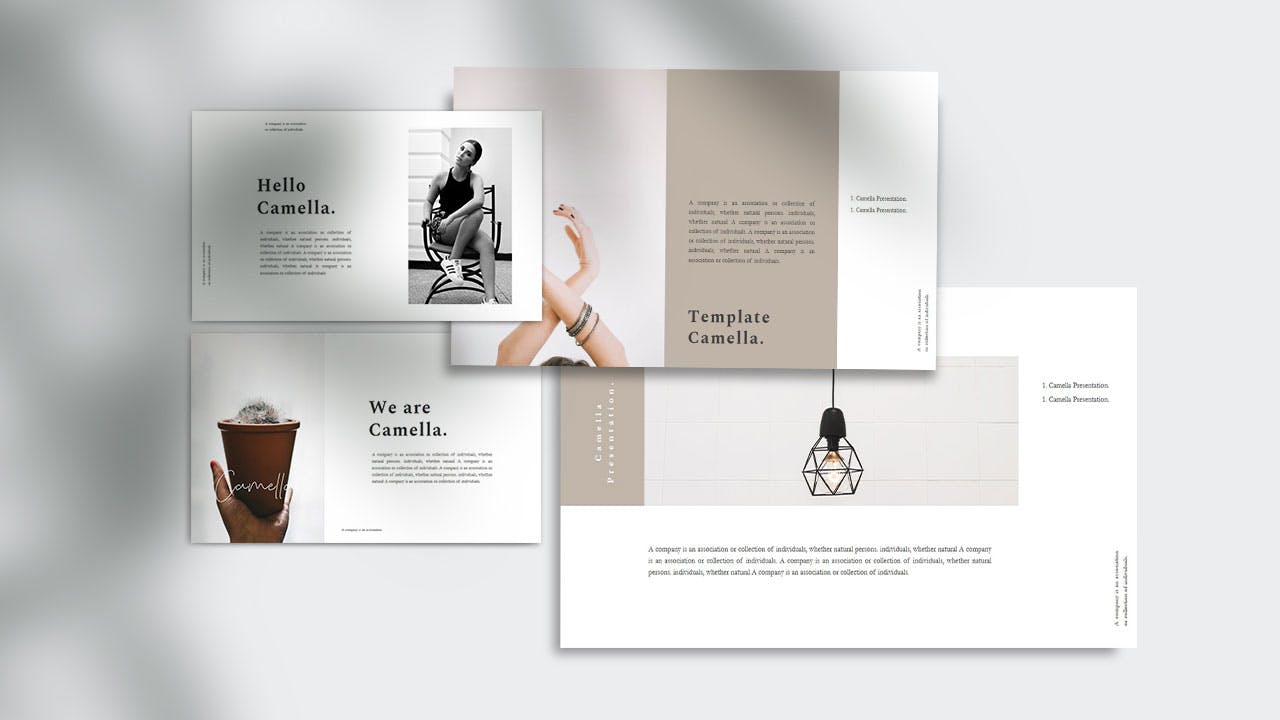 极简风格的优雅powerpoint幻灯片演示模板（pptx）