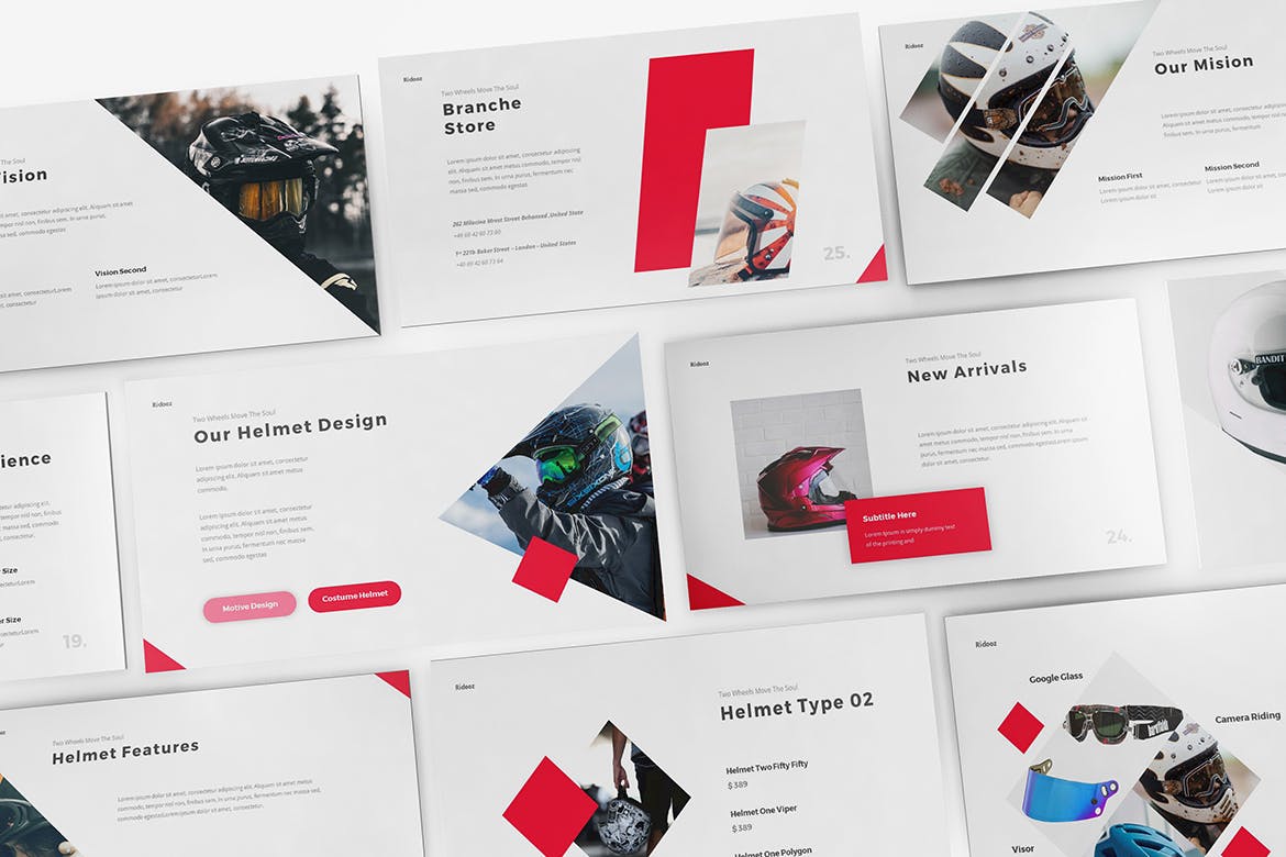 时尚的产PPT模板下载（PPTX）