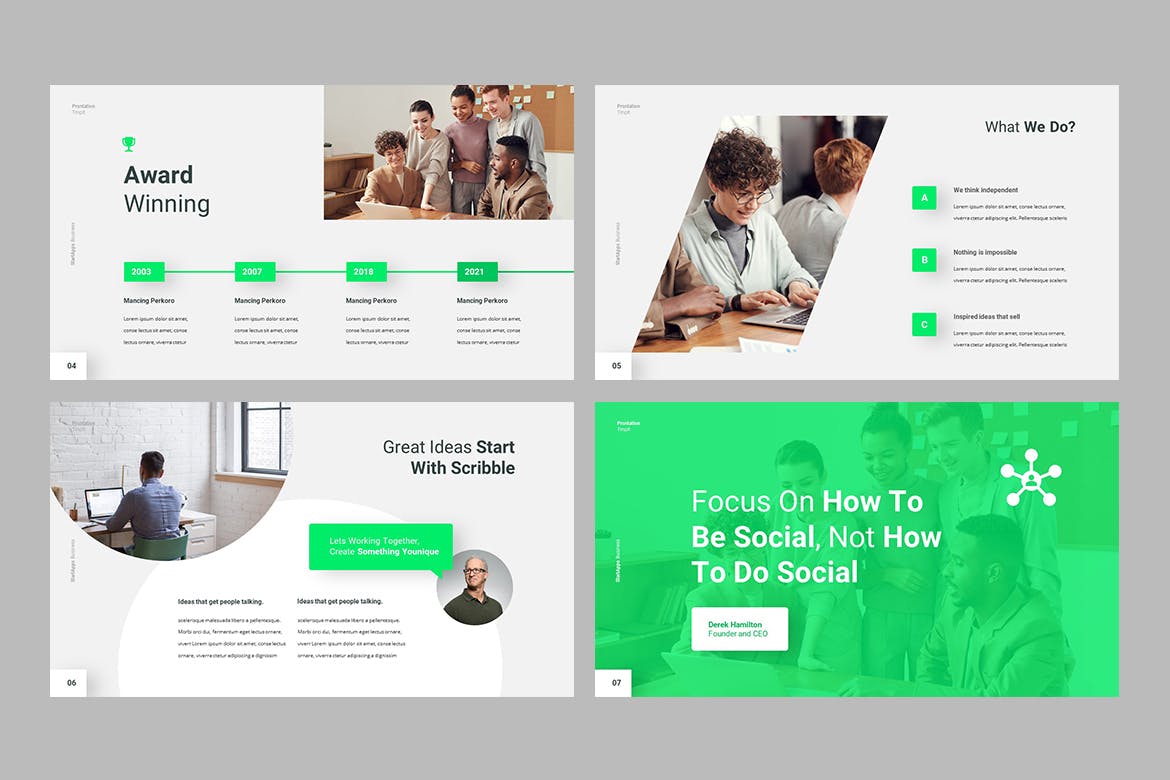 用于多用途演示的专业PPT模板(PPTX)