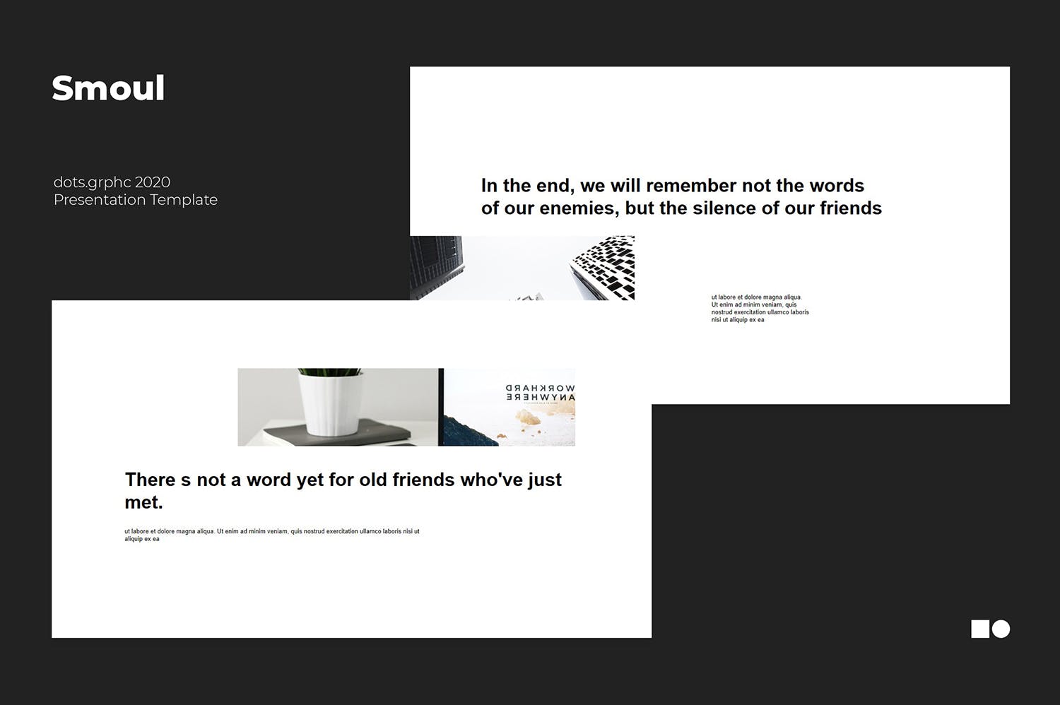 黑白高端PPT模板(PPTX)