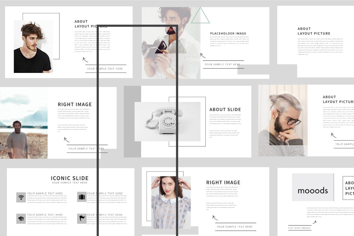 极简主义创意PPT模板下载