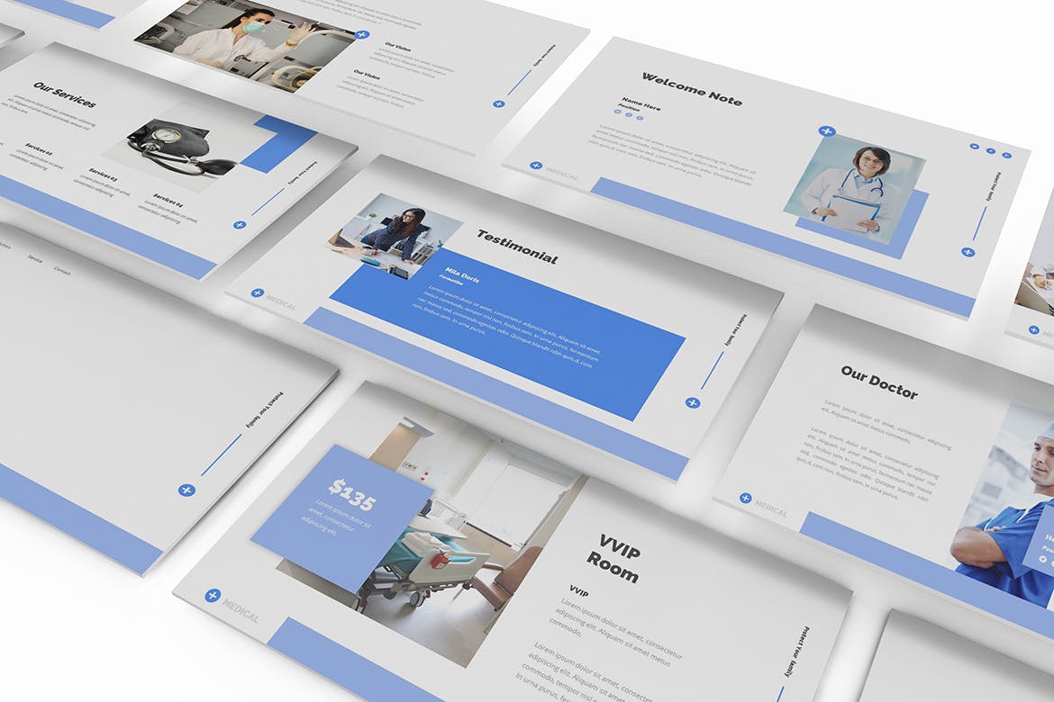 医学相关内容的PPT模板（PPTX）