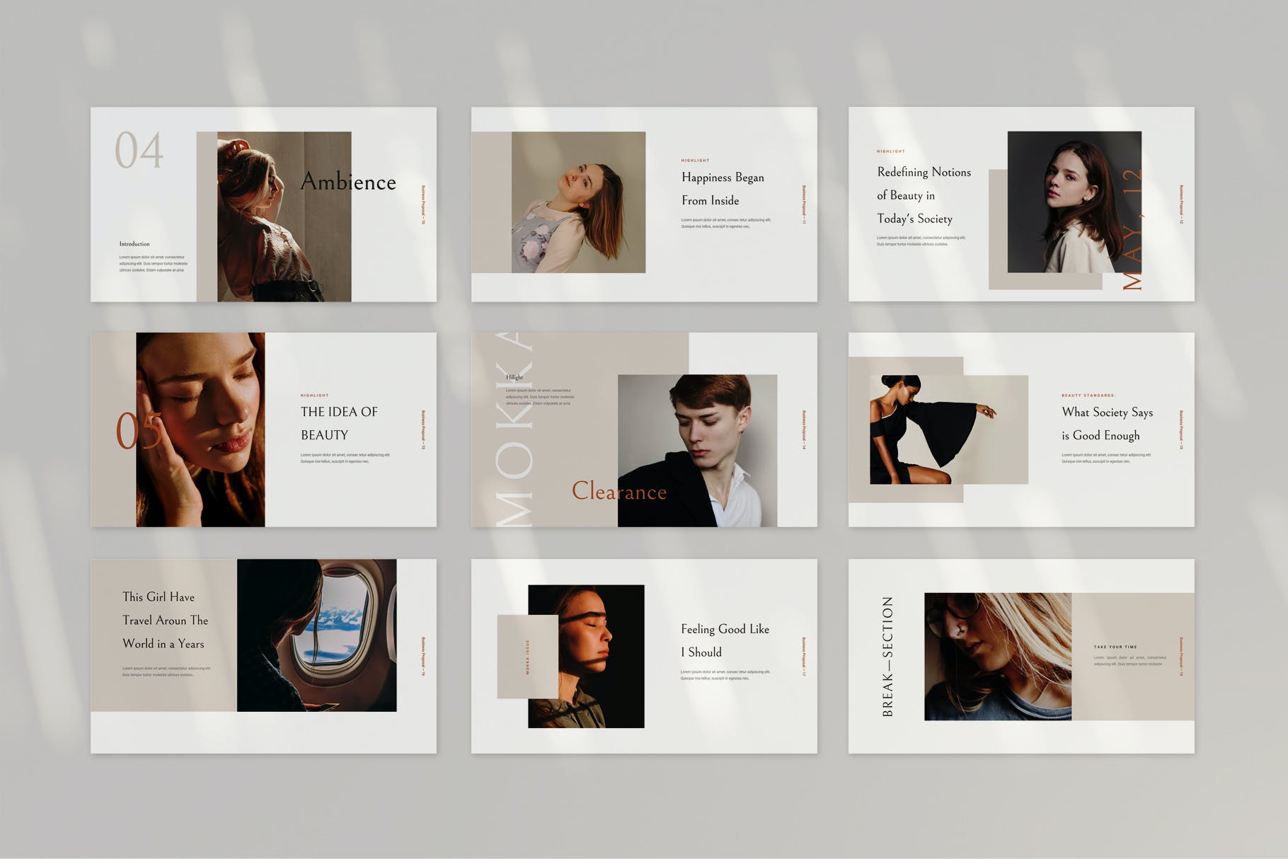 极简主义时尚个性PPT模板下载(PPTX)