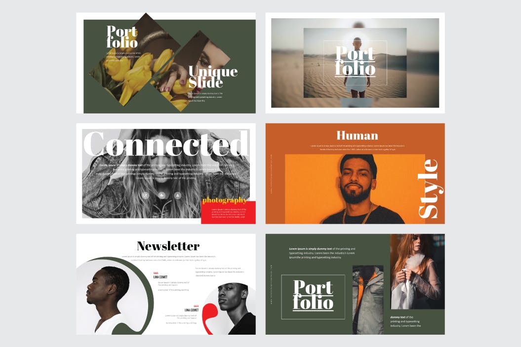 时尚高端优雅简约清新好用的高品质powerpoint幻灯片演示模板（pptx）