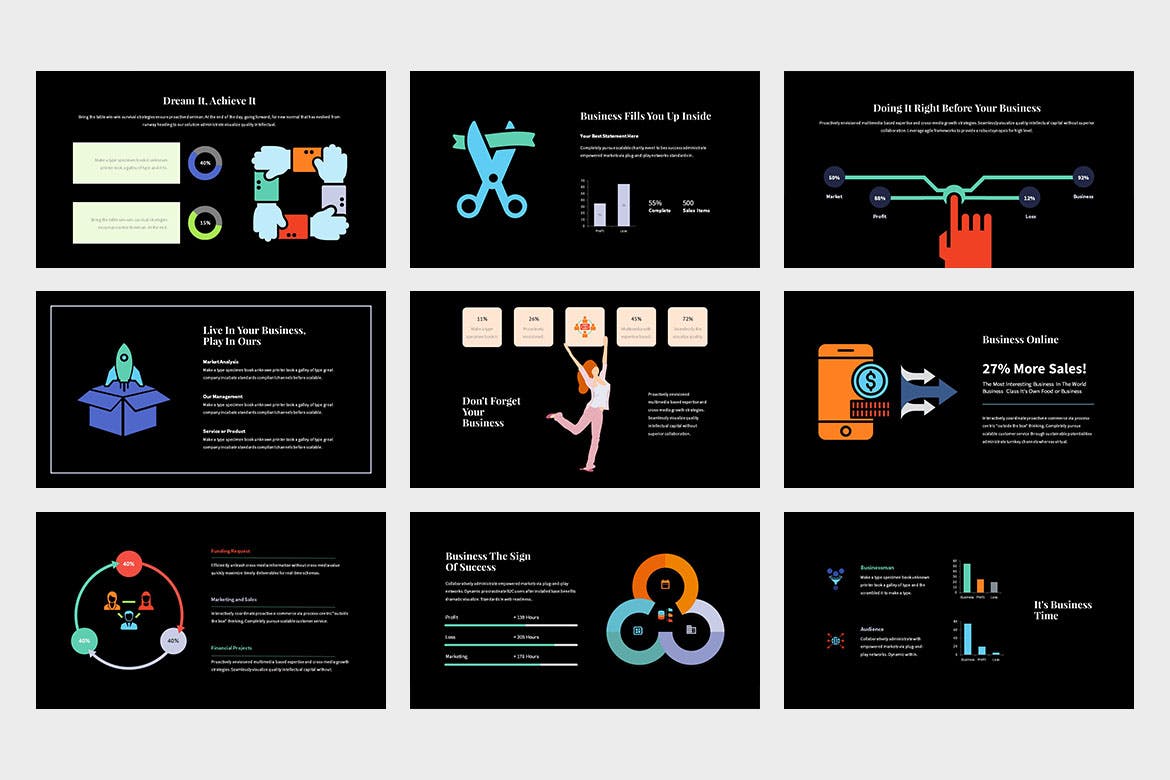 球场甲板信息图表数据展示PPT模板(PPTX)