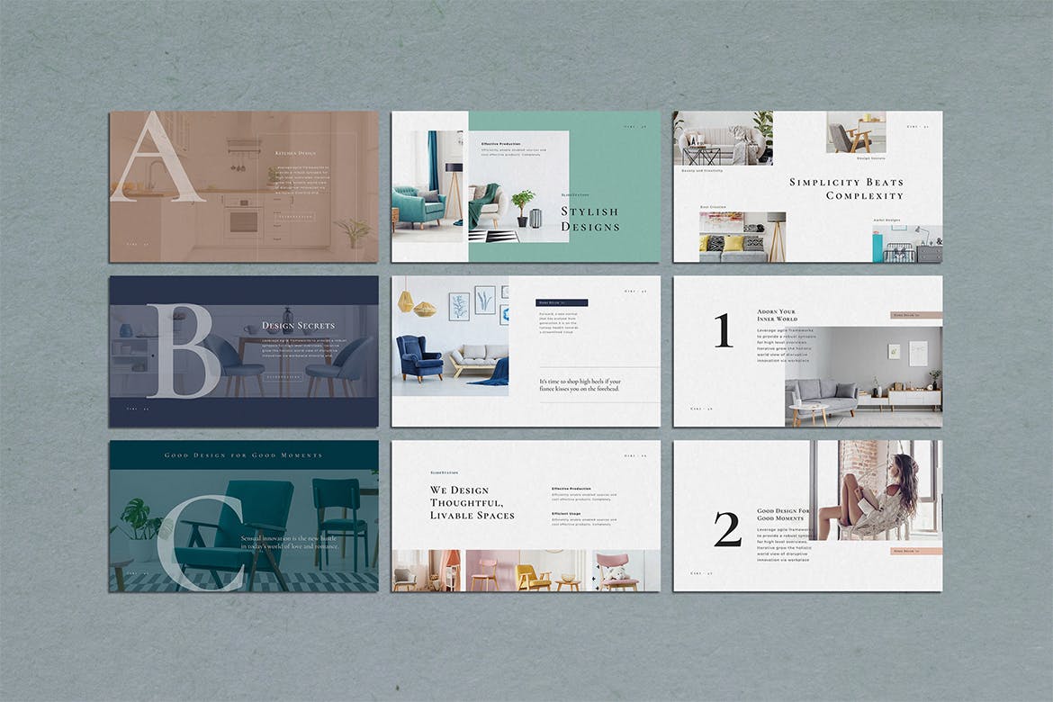 时尚高端简约清新多用途的高品质powerpoint幻灯片演示模板(pptx)