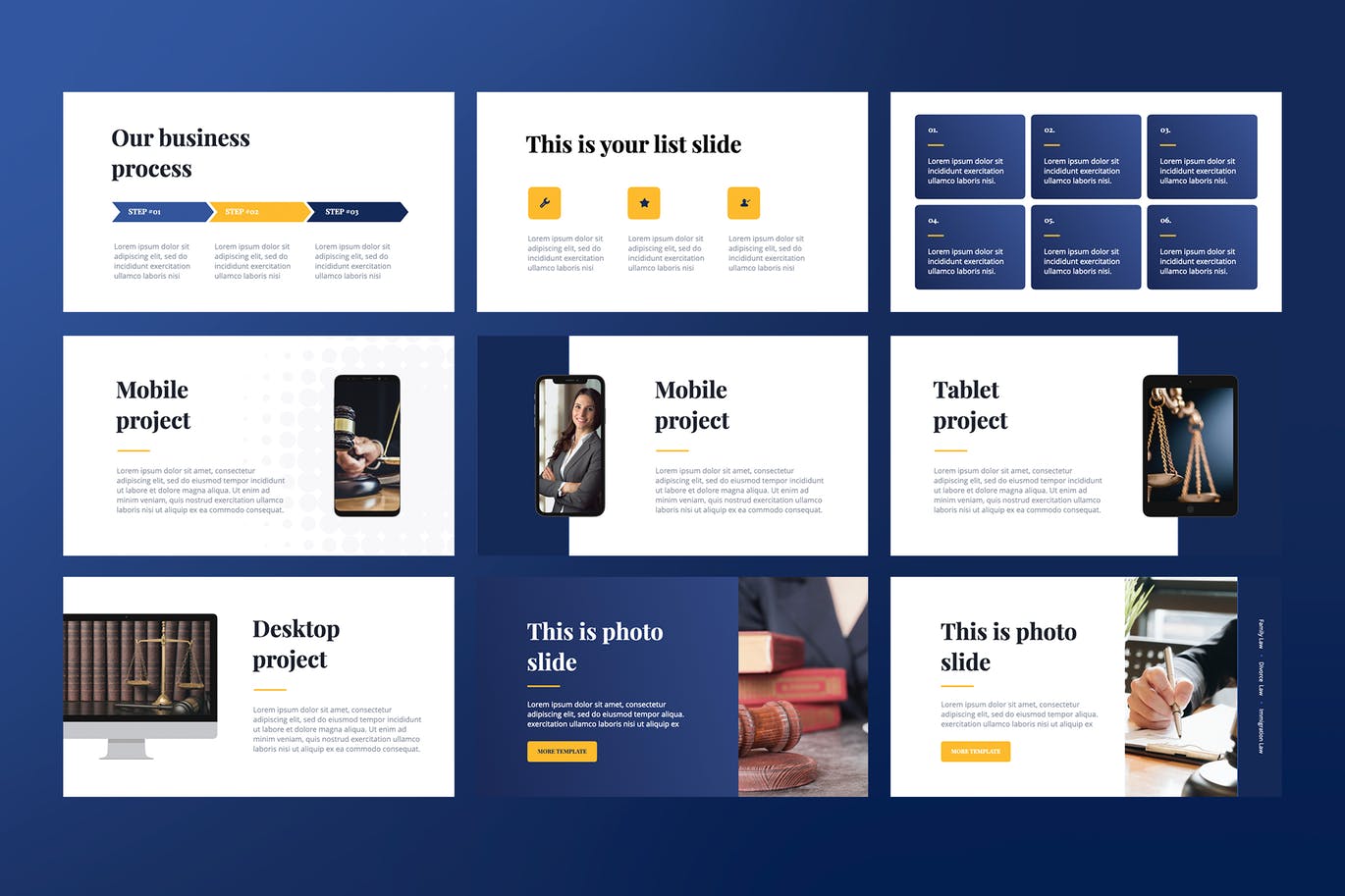 时尚高端专业的高品质法律律师事务所powerpoint幻灯片演示模板（pptx）