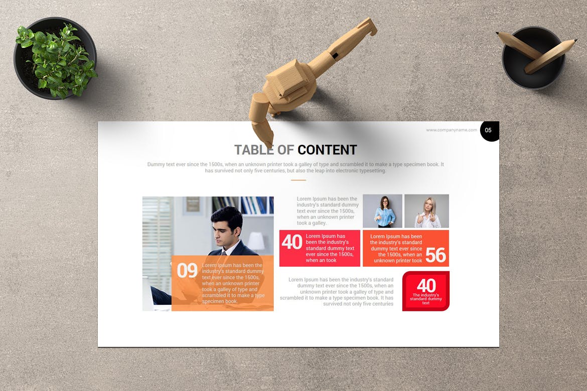 干净简单的极简主义PPT模板下载[PPTX]