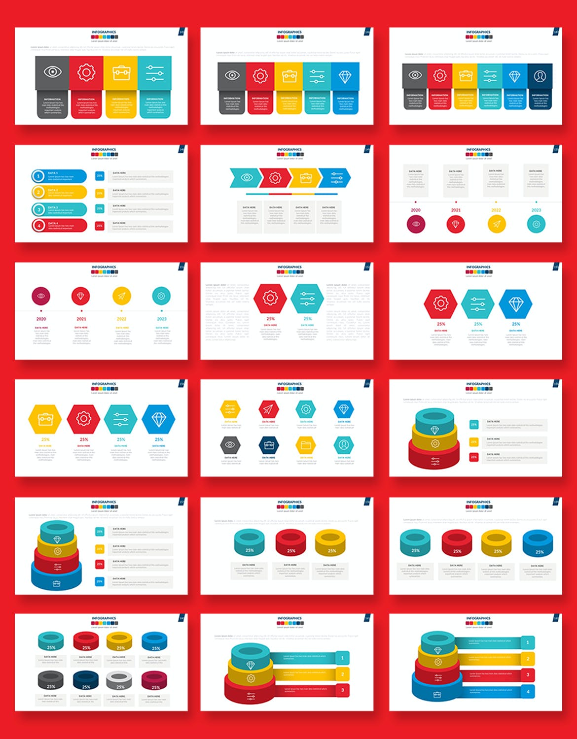 信息图形PPT模板下载（PPTX）