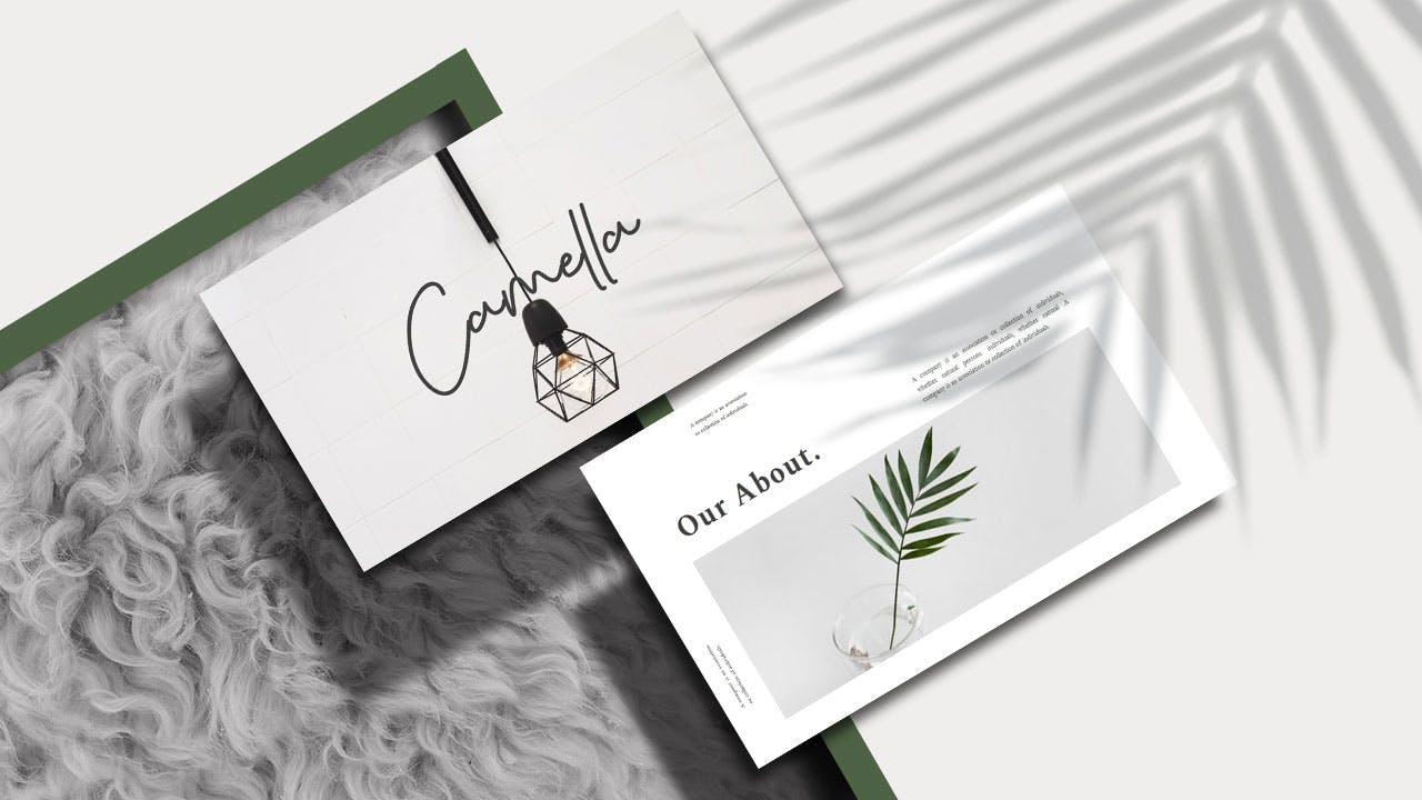 极简风格的优雅powerpoint幻灯片演示模板（pptx）