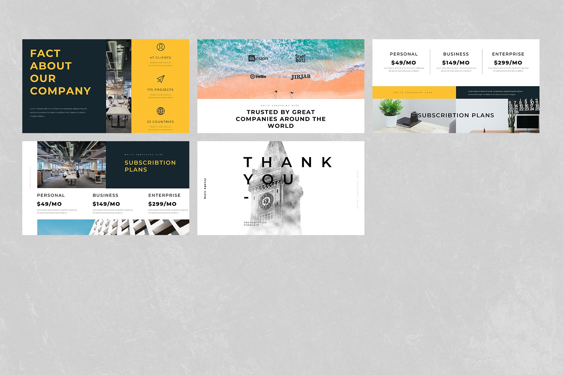 现代风格的大图PPT设计模板(PPTX)