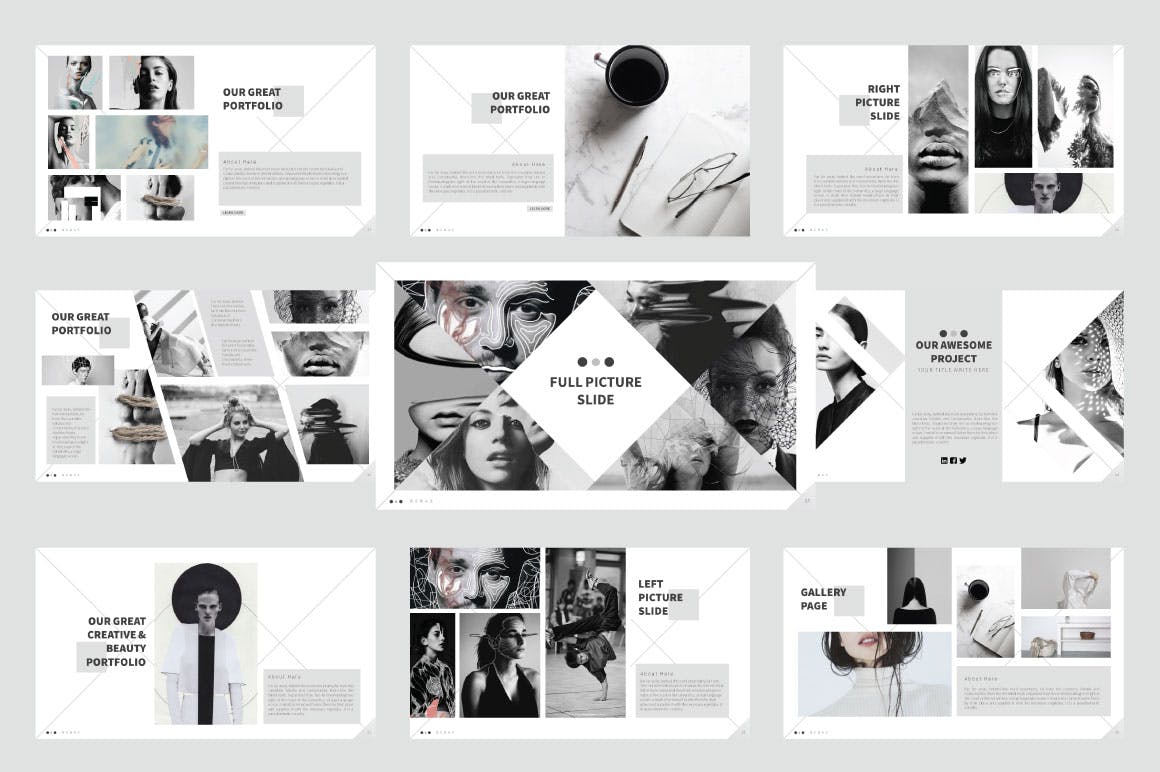 专业独特精细的PPT模板下载