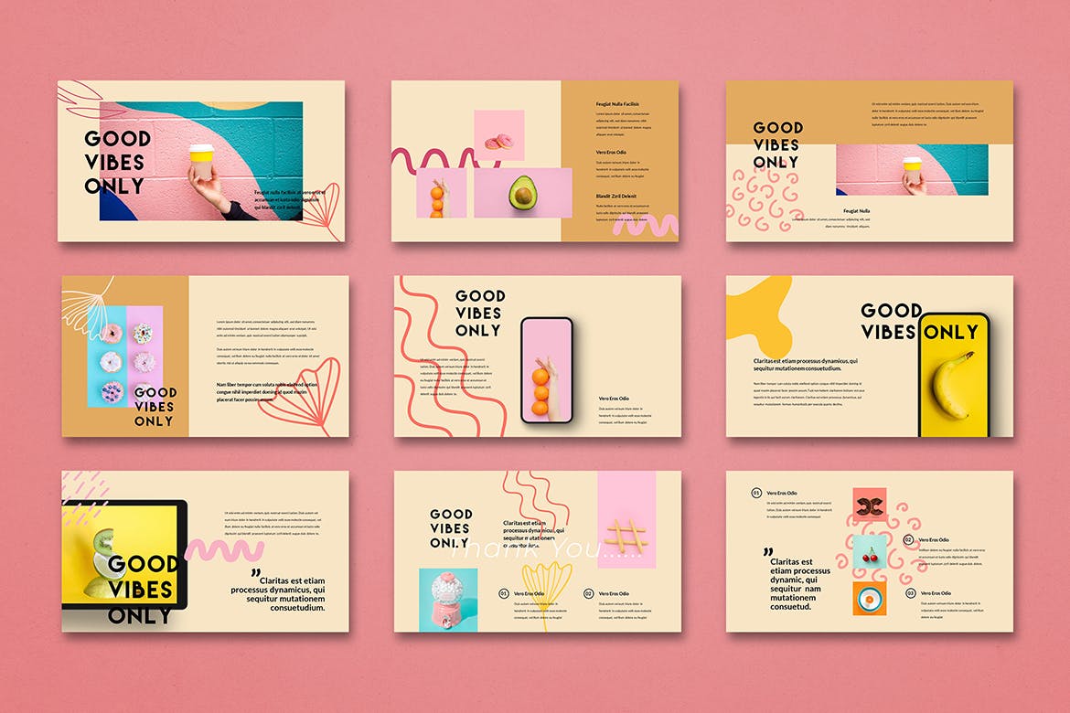 时尚高端简约清新优雅多用途的powerpoint幻灯片演示模板（pptx）