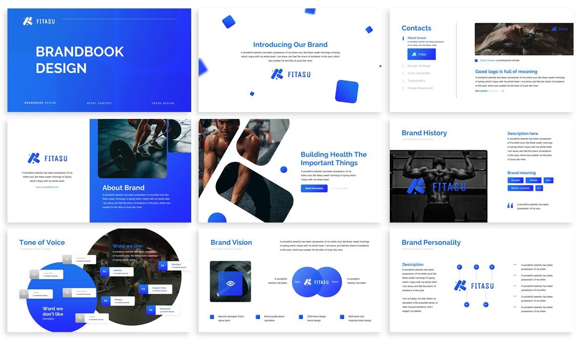 时尚高端专业的品牌手册画册宣传册VI设计提案keynote幻灯片演示模板（key）