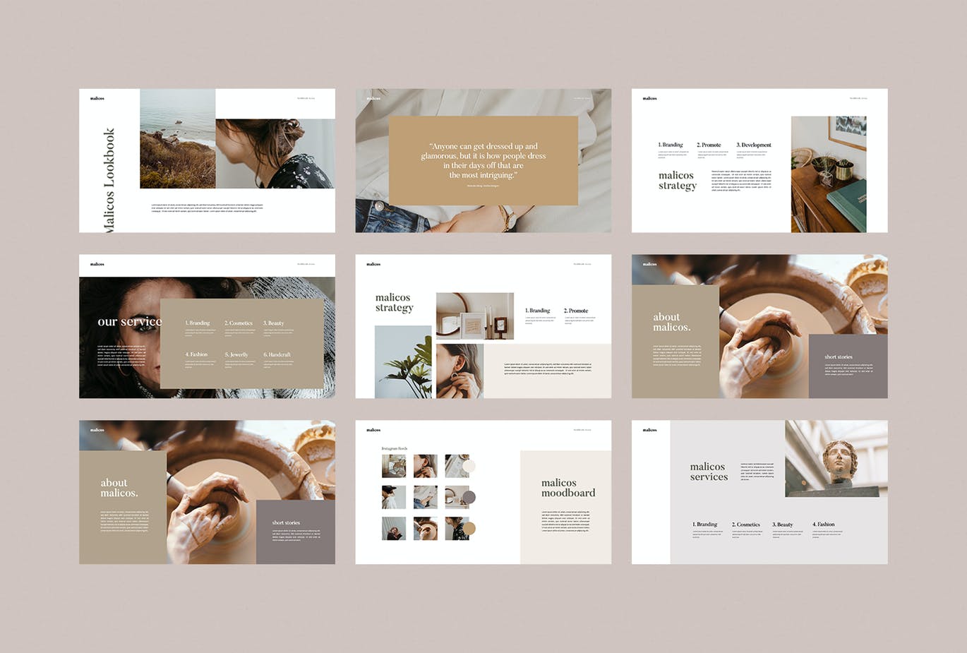 时尚高端简约优雅的高品质powerpoint幻灯片演示母案（pptx）