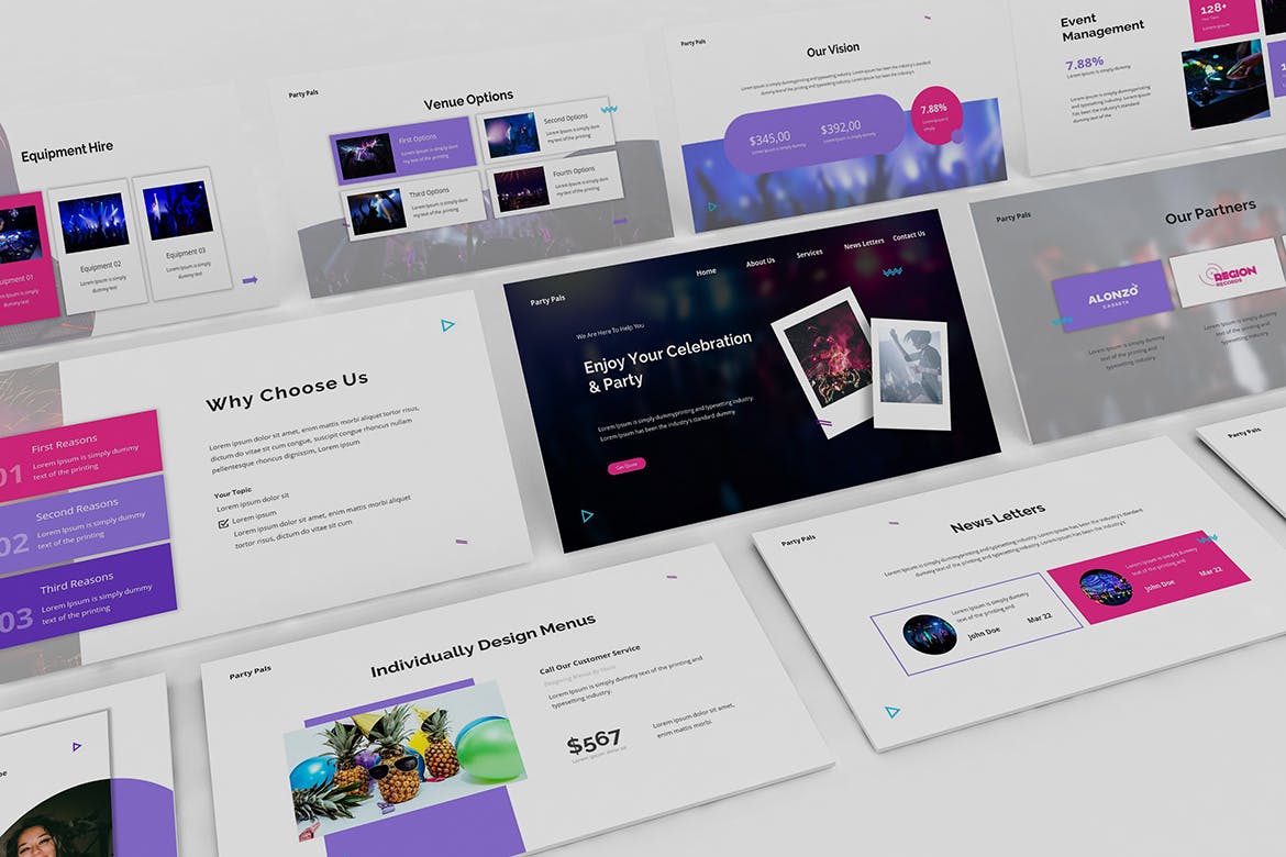 时尚的商业计划书PPT模板下载（PPTX）