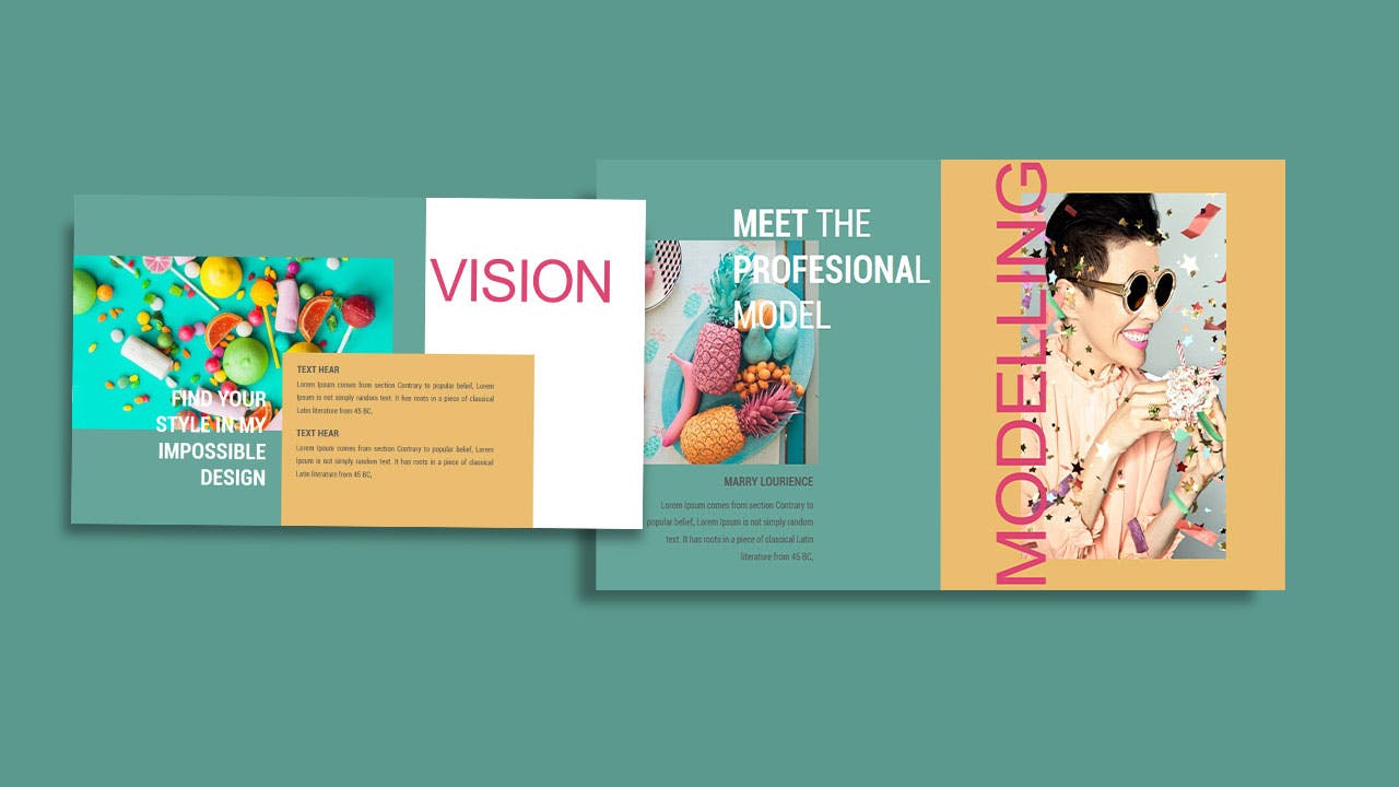 时尚特效杂志风格PPT模板下载（PPTX）