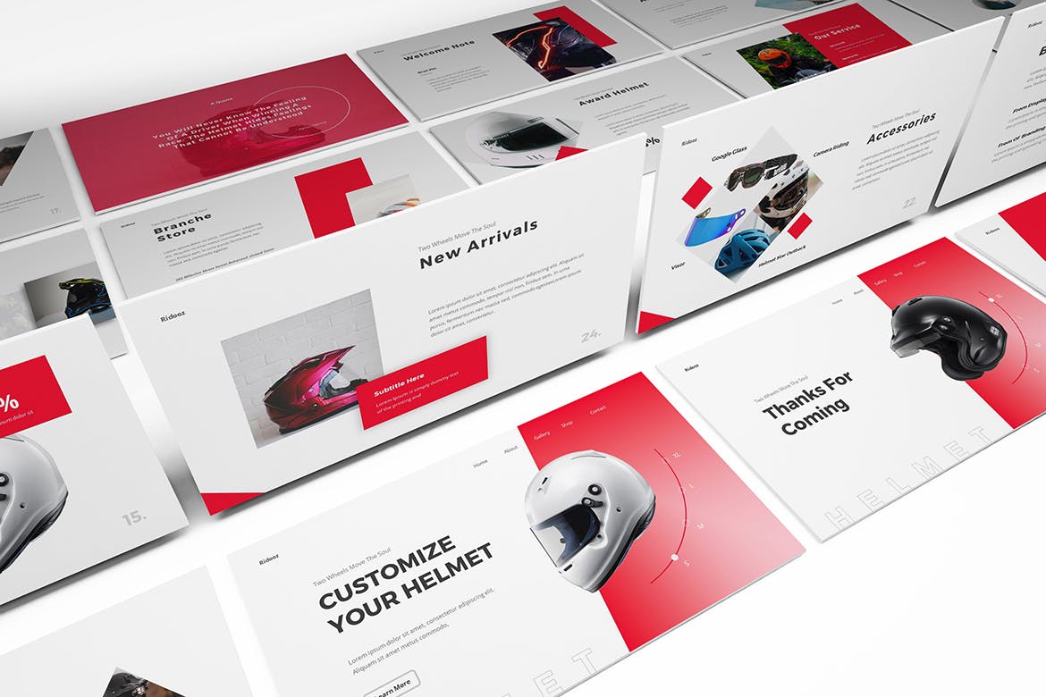 时尚的产PPT模板下载（PPTX）