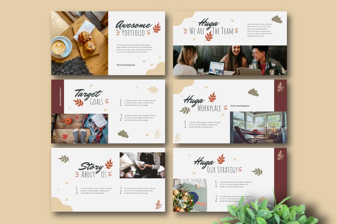 海格风格的Powerpoint模板 (PPTX)