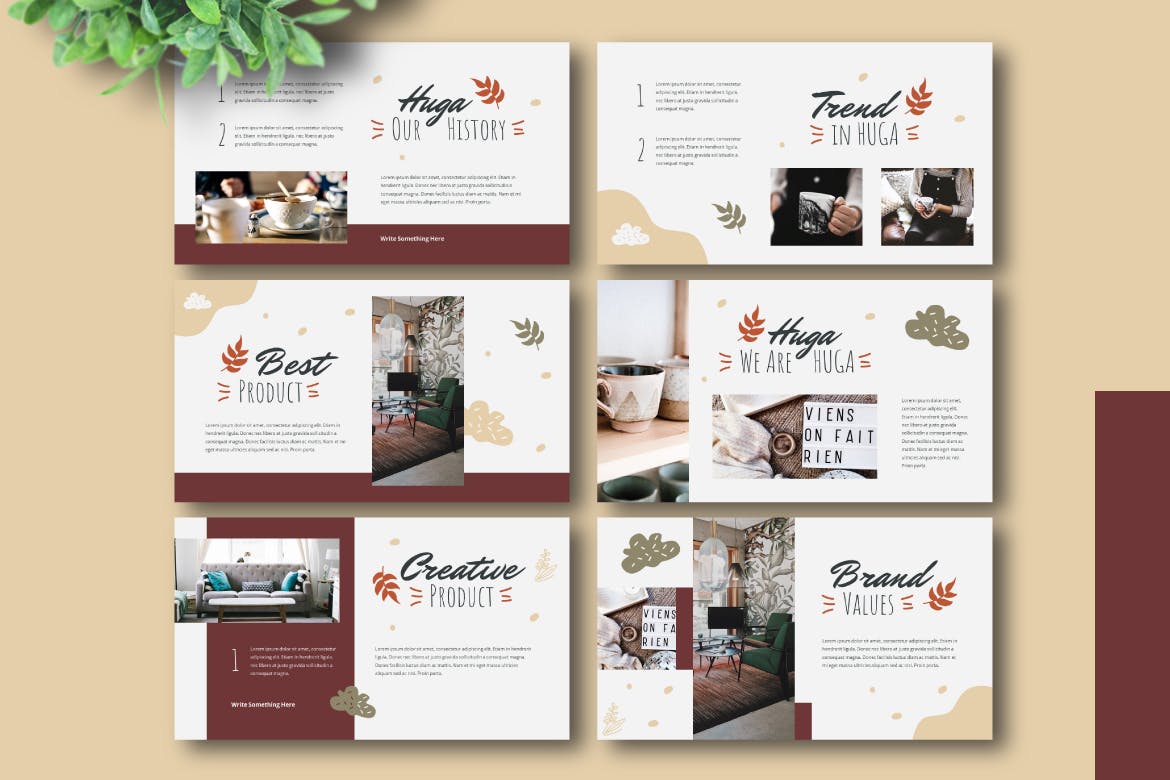 海格风格的Powerpoint模板 (PPTX)