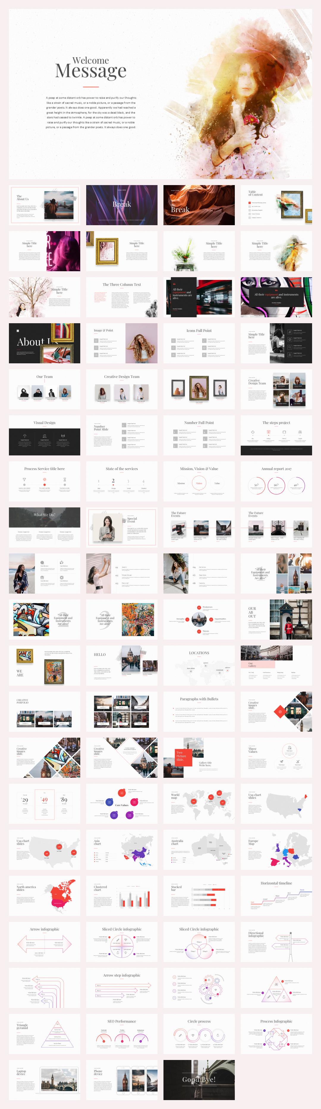 时尚创意工作汇报PPT模板 .pptx