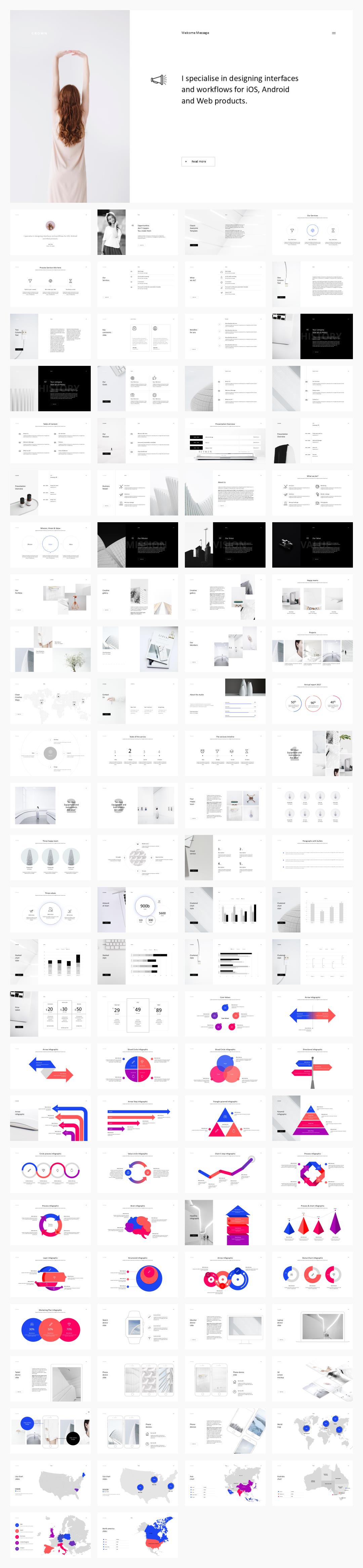 时尚创意工作汇报PPT模板 .pptx