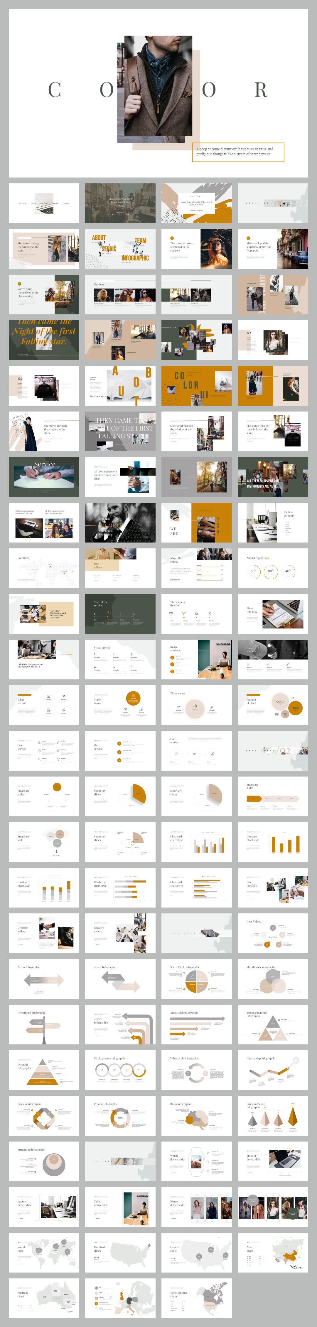 时尚创意工作汇报PPT模板 .pptx