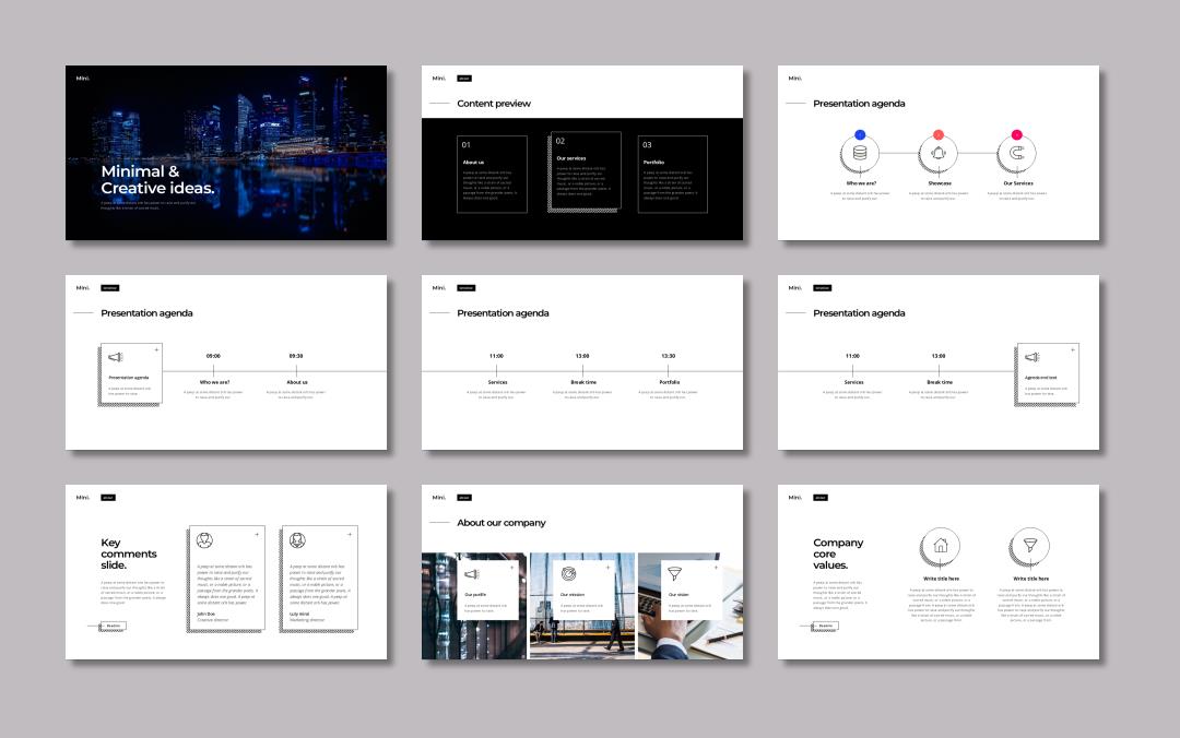 时尚创意工作汇报PPT模板 .pptx