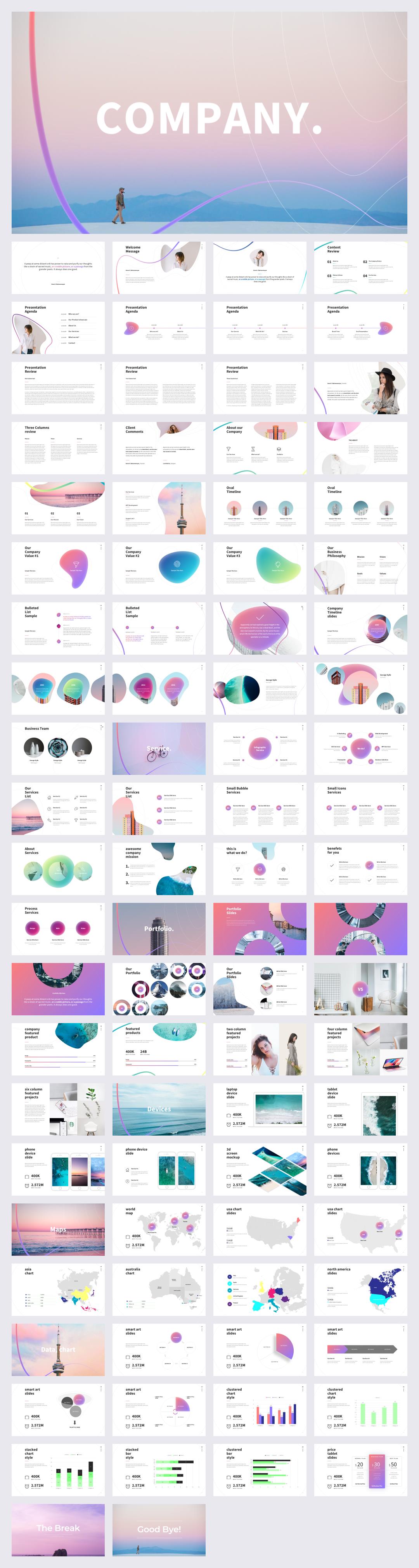 时尚创意工作汇报PPT模板 .pptx