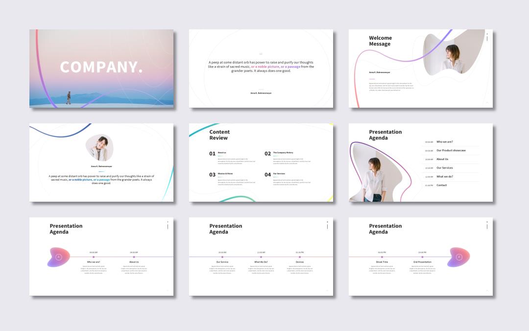 时尚创意工作汇报PPT模板 .pptx