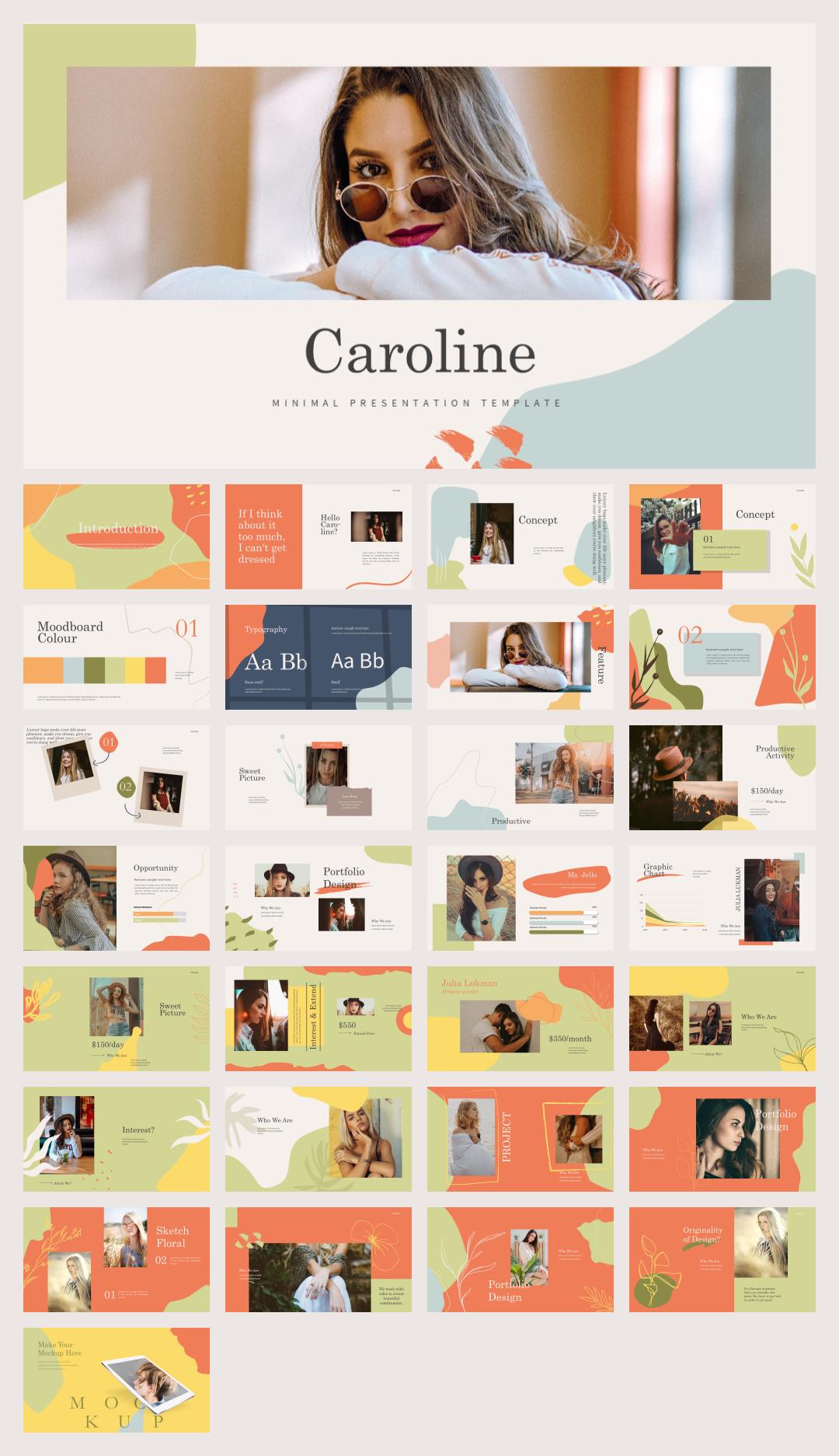 时尚创意工作汇报PPT模板 .pptx