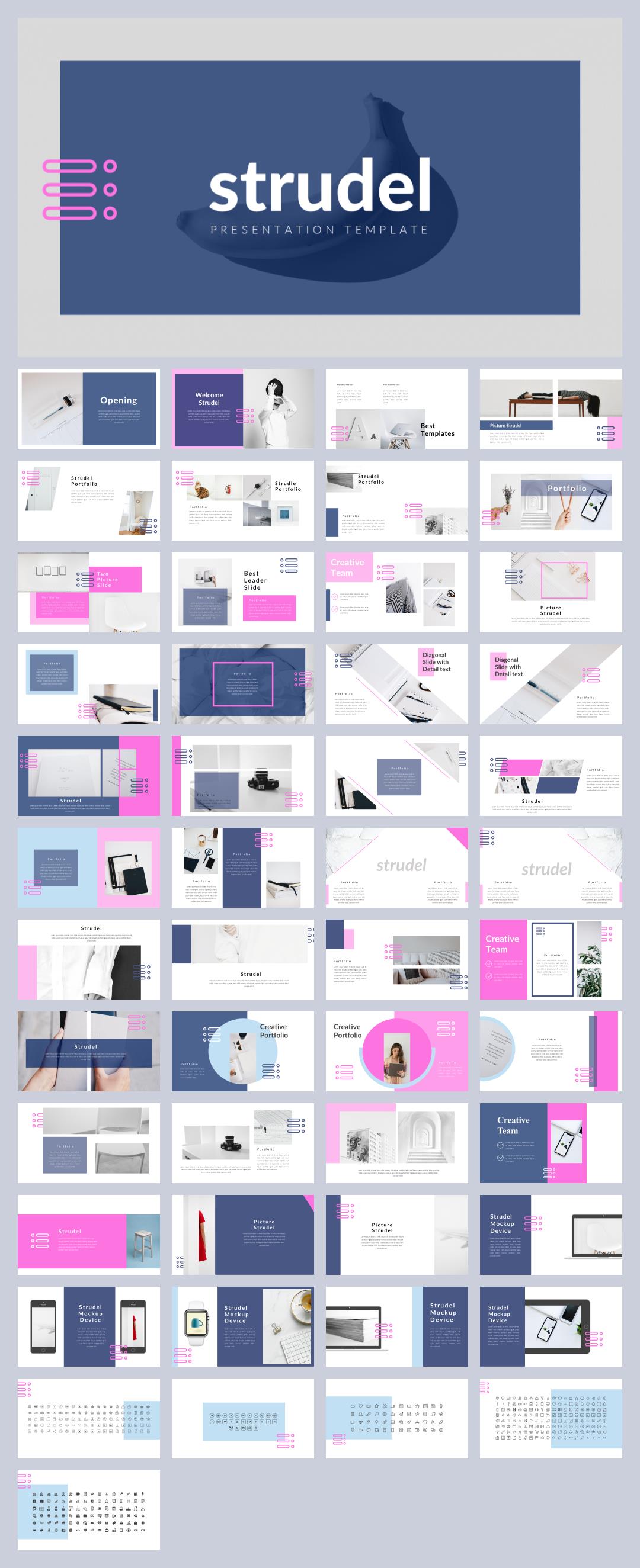 时尚创意工作汇报PPT模板 .pptx