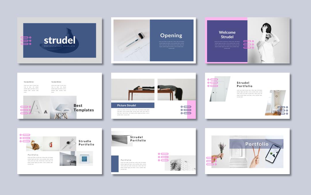 时尚创意工作汇报PPT模板 .pptx