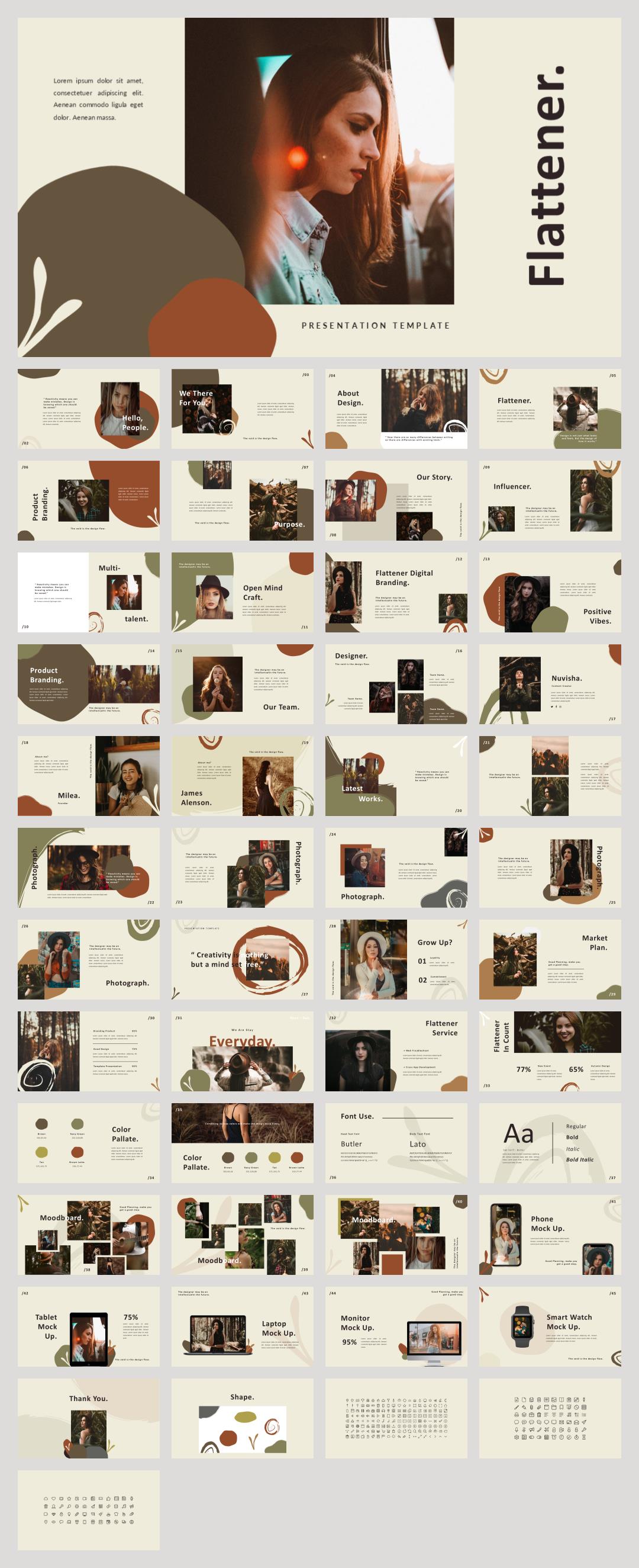 时尚创意工作汇报PPT模板 .pptx