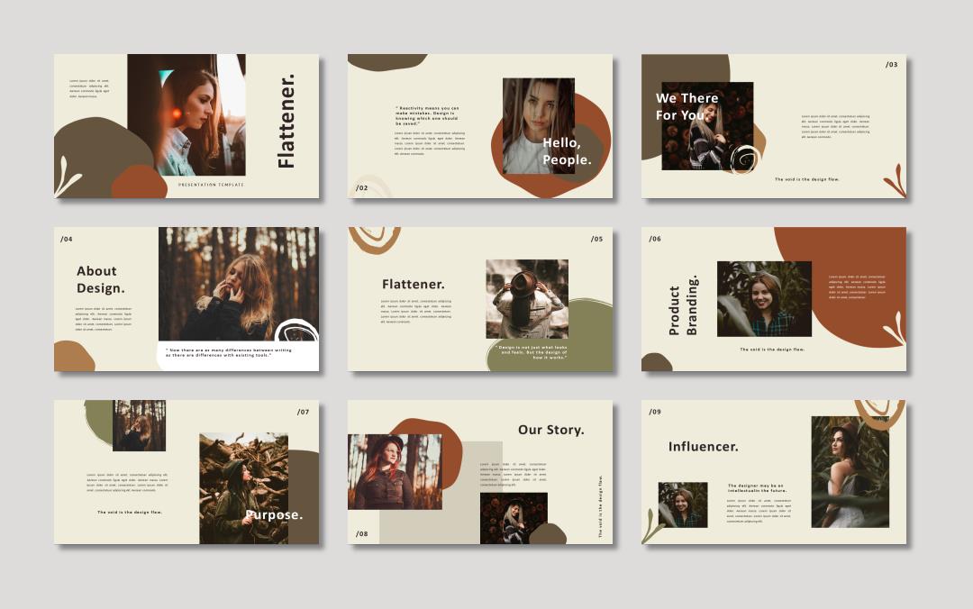 时尚创意工作汇报PPT模板 .pptx