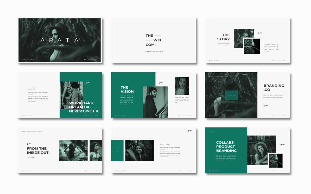 时尚创意工作汇报PPT模板 .pptx