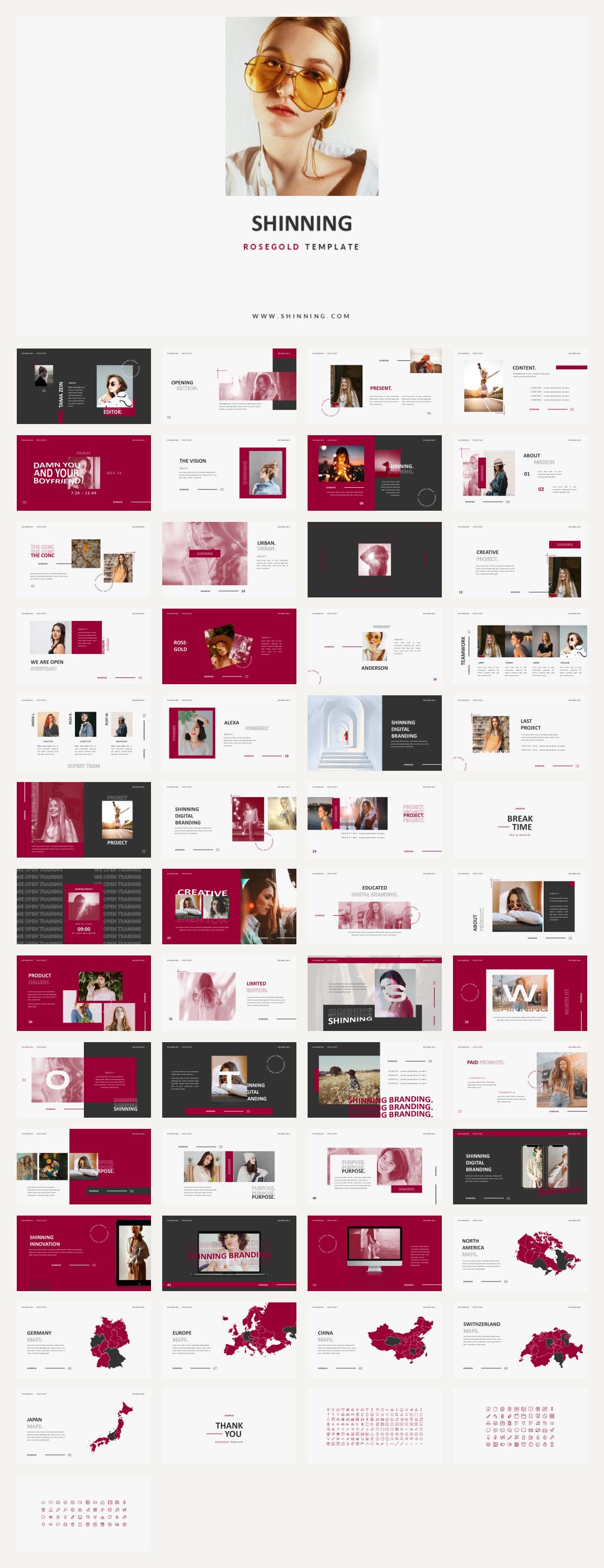 时尚创意工作汇报PPT模板 .pptx