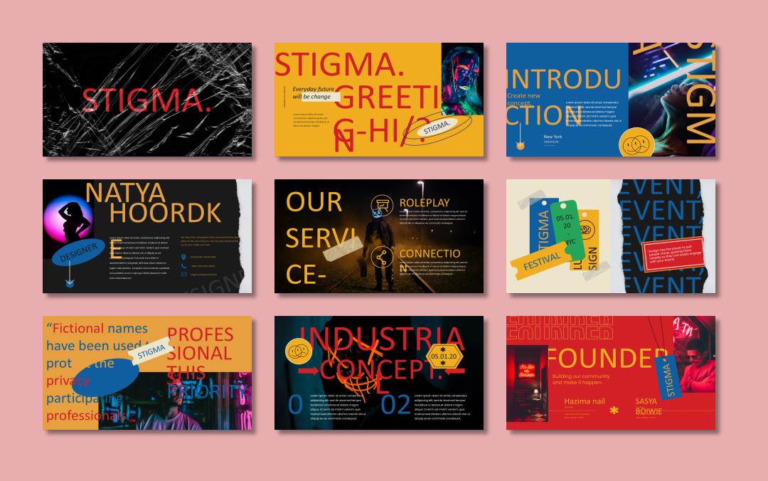 时尚创意工作汇报PPT模板 .pptx