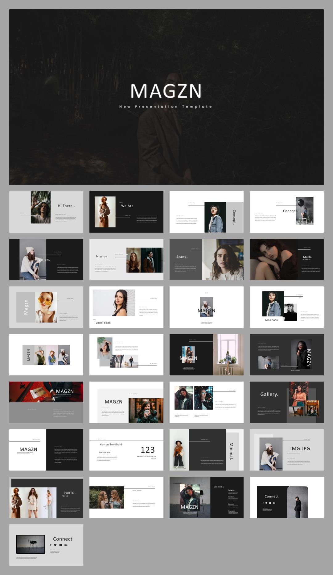 时尚创意工作汇报PPT模板 .pptx