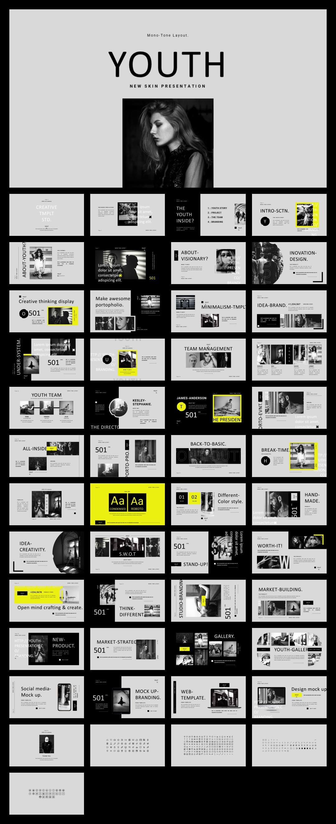 时尚创意工作汇报PPT模板 .pptx