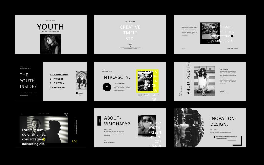 时尚创意工作汇报PPT模板 .pptx