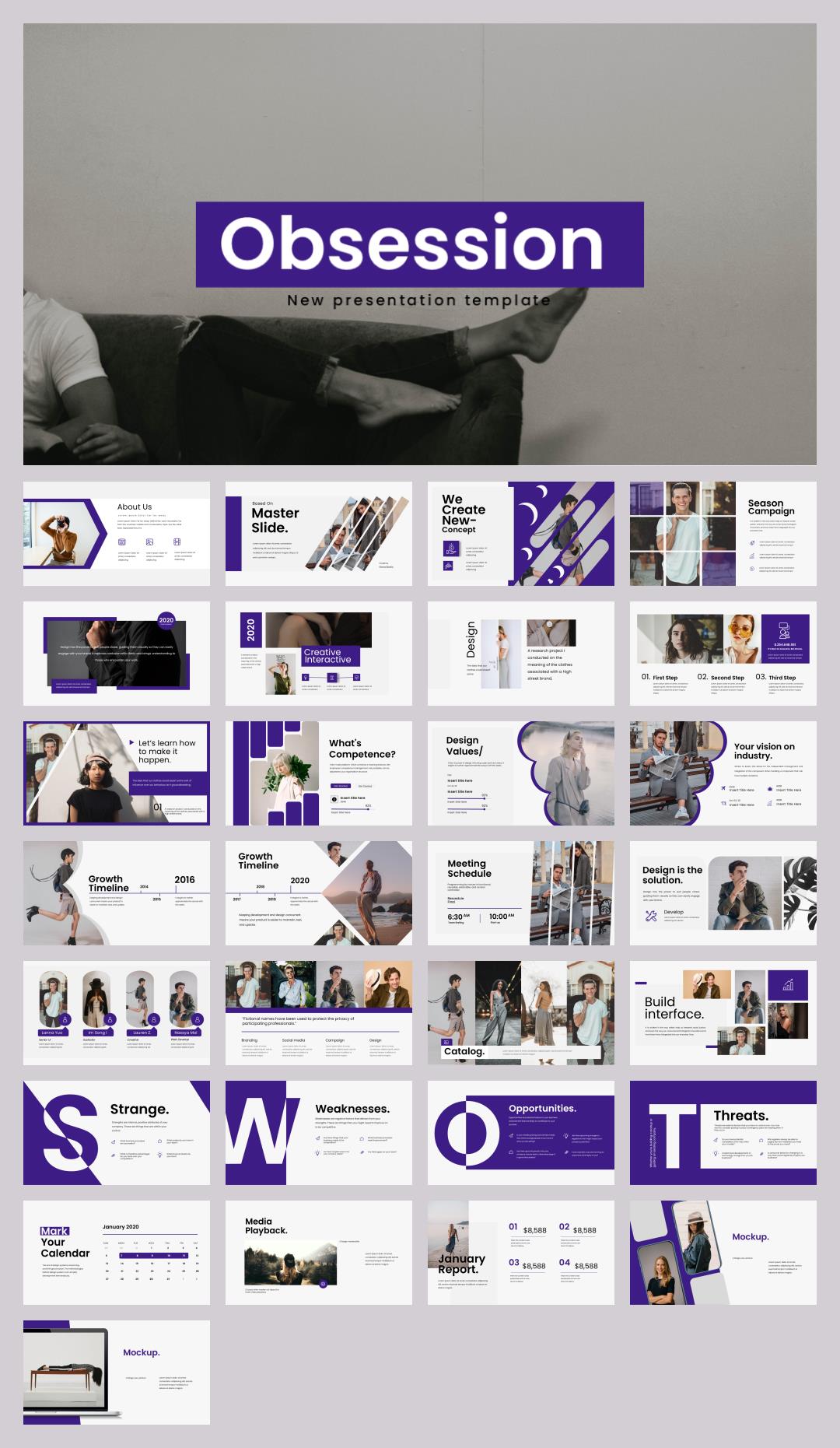 时尚创意工作汇报PPT模板 .pptx